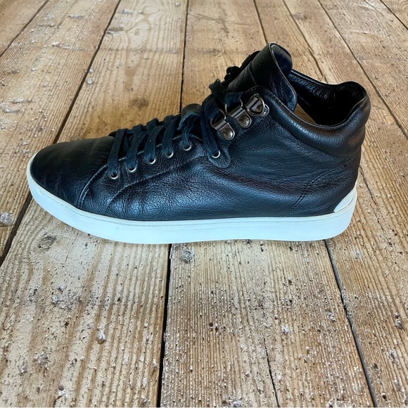 Rag & Bone Women’s Kent Leather High Top Sneakers Black EU Size 38.5 US Size 8.5 - Picture 7 of 14